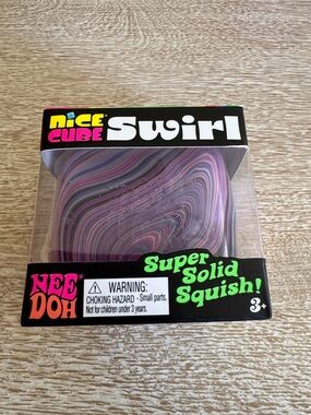 NeeDoh Nice Cube Swirl Squeeze Toy - Purple